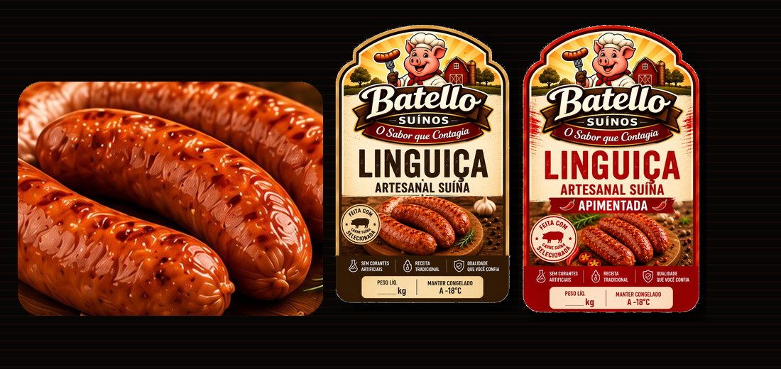 Linguiças Batello Suínos